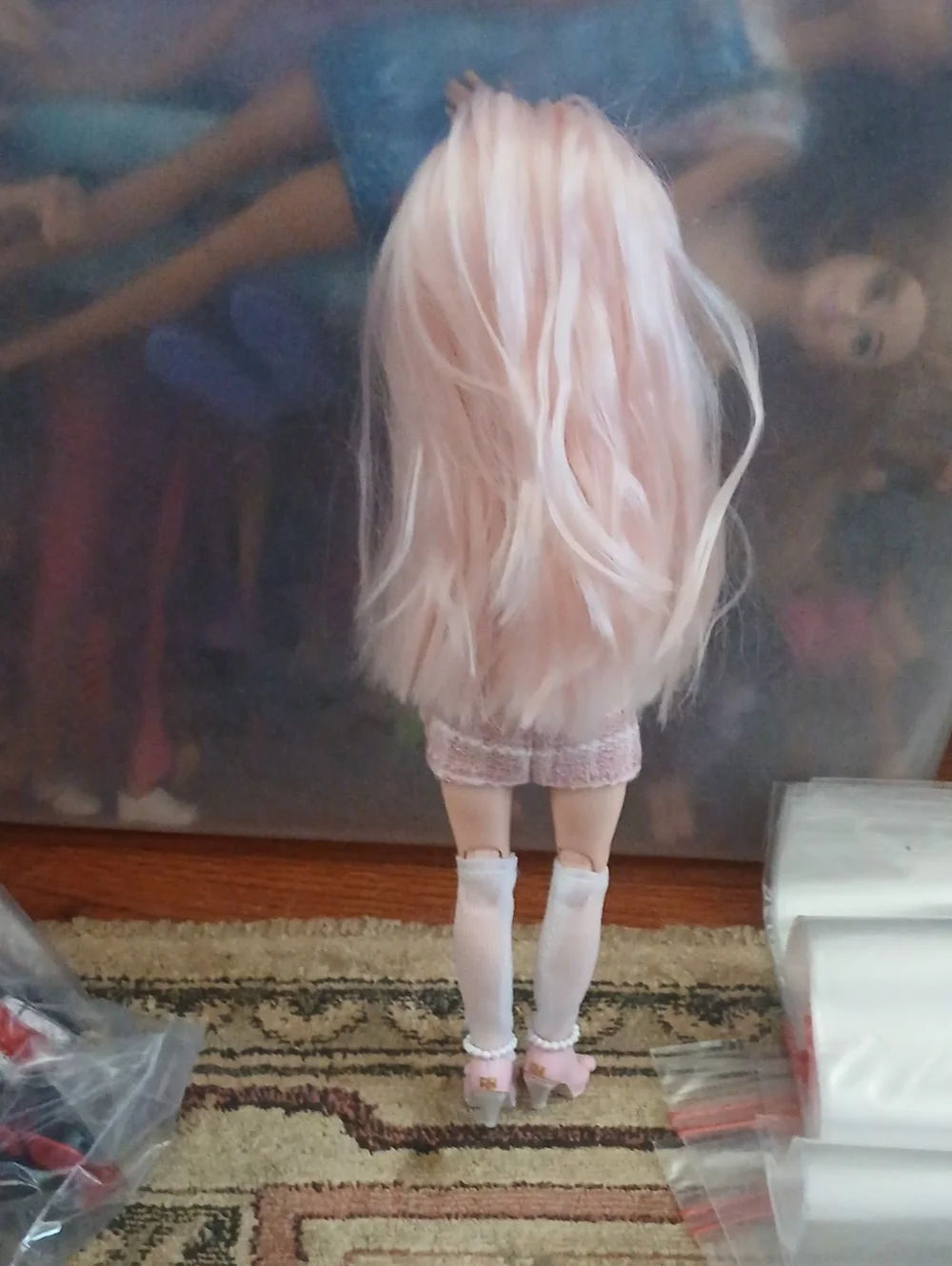 Raimbow High Kids Pink Tweed Dress with Knee Socks - Brand Unspecified